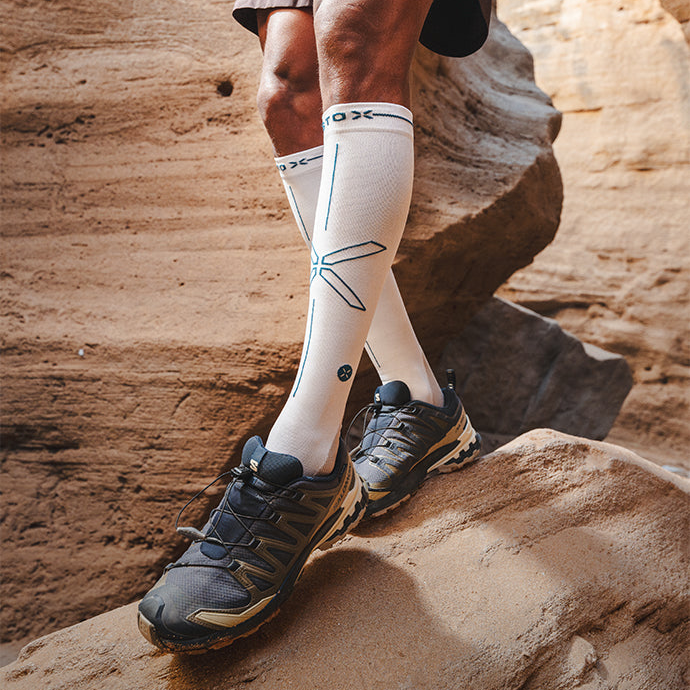 Dryarn® Hiking Socks Men White/Petrol